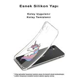 Printify Samsung Galaxy A16 Uyumlu Kamera Korumalı Unicorn Tasarımlı Şeffaf Silikon Kılıf
