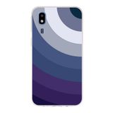 PrintiFy Samsung Galaxy A2 Core ile Uyumlu Kapak Renk Cümbüşü E Mavi Tasarımlı 1mm Fit Şeffaf Silikon Kılıf