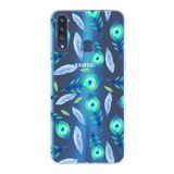 PrintiFy Samsung Galaxy A20s ile Uyumlu 1mm Slim Fit Nazar Boncuğu 3 Baskılı Şeffaf Kılıf