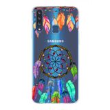 PrintiFy Samsung Galaxy A20s ile Uyumlu 1mm Slim Fit Nazar Boncuğu 6 Baskılı Şeffaf Kılıf