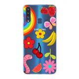 PrintiFy Samsung Galaxy A20s ile Uyumlu 1mm Slim Fit Water Color 5 Baskılı Şeffaf Kılıf