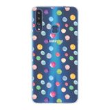PrintiFy Samsung Galaxy A20s ile Uyumlu 1mm Slim Fit Water Color 6 Baskılı Şeffaf Kılıf