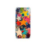 PrintiFy Samsung Galaxy A20s ile Uyumlu Düşlerin Dansı serisi Yıldız Dansı Tasarımlı Uv Baskılı Köşe Korumalı Antişok Kılıf