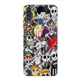 PrintiFy Samsung Galaxy A20S ile Uyumlu Kapak Anime Tasarımlı 1mm Fit Şeffaf Silikon Kılıf