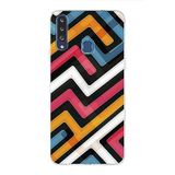 PrintiFy Samsung Galaxy A20S ile Uyumlu Kapak Labirent Grafiti Tasarımlı 1mm Fit Şeffaf Silikon Kılıf