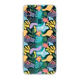 PrintiFy Samsung Galaxy A20S ile Uyumlu Kapak Memphis Desen - B Tasarımlı Kamera Korumalı Şeffaf Silikon Kılıf