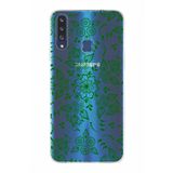 PrintiFy Samsung Galaxy A20S ile Uyumlu Kapak Nostalji Desen - A Tasarımlı 1mm Fit Şeffaf Silikon Kılıf