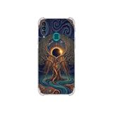 PrintiFy Samsung Galaxy A20s ile Uyumlu Simya Serisi Kozmik Denge Tasarımlı Uv Baskılı Köşe Korumalı Antişok Kılıf