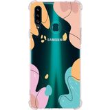 Printify Samsung Galaxy A20S Uyumlu Köşe Korumalı Antişok Kapak Karışık Renkler Tasarımlı Şeffaf Kılıf