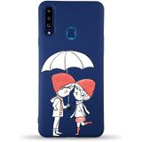 PrintiFy Samsung Galaxy A20s Uyumlu Lansman Kılıf Aşk Tasarımlı İçi Kadife Kapak lacivert