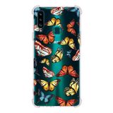 PrintiFy Samsung Galaxy A20S Uyumlu Water Color 2 Baskılı Şeffaf Köşe Korumalı Antişok Kılıf
