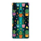 PrintiFy Samsung Galaxy A20S Uyumlu Water Color 4 Baskılı Şeffaf Köşe Korumalı Antişok Kılıf
