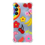 PrintiFy Samsung Galaxy A25 Uyumlu Water Color 5 Baskılı Şeffaf Köşe Korumalı Antişok Kılıf