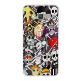 PrintiFy Samsung Galaxy A3 ile Uyumlu Kapak Anime Tasarımlı 1mm Fit Şeffaf Silikon Kılıf