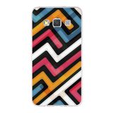 PrintiFy Samsung Galaxy A3 ile Uyumlu Kapak Labirent Grafiti Tasarımlı 1mm Fit Şeffaf Silikon Kılıf