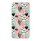 PrintiFy Samsung Galaxy A3 ile Uyumlu Kapak Memphis Desen - 1 Tasarımlı 1mm Fit Şeffaf Silikon Kılıf