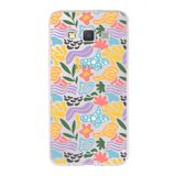 PrintiFy Samsung Galaxy A3 ile Uyumlu Kapak Memphis Desen - 2 Tasarımlı 1mm Fit Şeffaf Silikon Kılıf