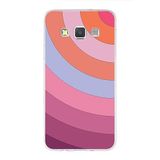 PrintiFy Samsung Galaxy A3 ile Uyumlu Kapak Renk Cümbüşü F Pembe Tasarımlı 1mm Fit Şeffaf Silikon Kılıf