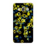 PrintiFy Samsung Galaxy A3 ile Uyumlu Kapak Semboller Tasarımlı 1mm Fit Şeffaf Silikon Kılıf