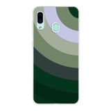 PrintiFy Samsung Galaxy A30 ile Uyumlu Kapak Renk Cümbüşü C Haki Tasarımlı 1mm Fit Şeffaf Silikon Kılıf