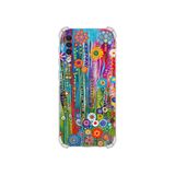 PrintiFy Samsung Galaxy A30s ile Uyumlu Düşlerin Dansı serisi Folklorik Bahçe Tasarımlı Uv Baskılı Köşe Korumalı Antişok Kılıf