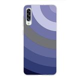 PrintiFy Samsung Galaxy A30S ile Uyumlu Kapak Renk Cümbüşü D Lila Tasarımlı 1mm Fit Şeffaf Silikon Kılıf