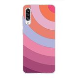 PrintiFy Samsung Galaxy A30S ile Uyumlu Kapak Renk Cümbüşü F Pembe Tasarımlı 1mm Fit Şeffaf Silikon Kılıf