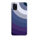 PrintiFy Samsung Galaxy A31 ile Uyumlu Kapak Renk Cümbüşü E Mavi Tasarımlı 1mm Fit Şeffaf Silikon Kılıf