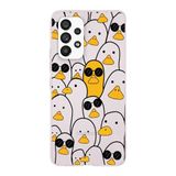 PrintiFy Samsung Galaxy A33 ile Uyumlu Kapak Duck Tasarımlı 1mm Fit Şeffaf Silikon Kılıf