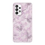 PrintiFy Samsung Galaxy A33 ile Uyumlu Kapak Floral Pudra Tasarımlı 1mm Fit Şeffaf Silikon Kılıf