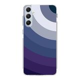 PrintiFy Samsung Galaxy A34 ile Uyumlu Kapak Renk Cümbüşü E Mavi Tasarımlı 1mm Fit Şeffaf Silikon Kılıf