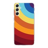 PrintiFy Samsung Galaxy A34 Uyumlu Kamera Korumalı Kapak Renk Cümbüşü A Tasarımlı Şeffaf Kılıf