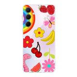 PrintiFy Samsung Galaxy A35 ile Uyumlu Water Color 5 Kamera Korumalı Şeffaf Kılıf