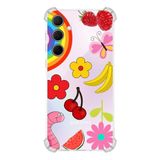 PrintiFy Samsung Galaxy A35 Uyumlu Water Color 5 Baskılı Şeffaf Köşe Korumalı Antişok Kılıf