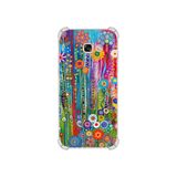 PrintiFy Samsung Galaxy A5 2017 ile Uyumlu Düşlerin Dansı serisi Folklorik Bahçe Tasarımlı Uv Baskılı Köşe Korumalı Antişok Kılıf