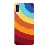 PrintiFy Samsung Galaxy A50 ile Uyumlu Kapak Renk Cümbüşü A Kırmızı Tasarımlı 1mm Fit Şeffaf Silikon Kılıf