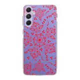 PrintiFy Samsung Galaxy A54 ile Uyumlu Kapak Nostalji Desen - E Tasarımlı 1mm Fit Şeffaf Silikon Kılıf
