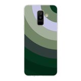 PrintiFy Samsung Galaxy A6 2018 Plus ile Uyumlu Kapak Renk Cümbüşü C Haki Tasarımlı 1mm Fit Şeffaf Silikon Kılıf