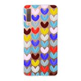 PrintiFy Samsung Galaxy A7 2018 ile Uyumlu 1mm Slim Fit Water Color 1 Baskılı Şeffaf Kılıf