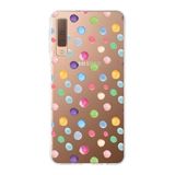 PrintiFy Samsung Galaxy A7 2018 ile Uyumlu 1mm Slim Fit Water Color 6 Baskılı Şeffaf Kılıf
