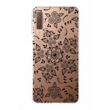 PrintiFy Samsung Galaxy A7 2018 ile Uyumlu Kapak Nostalji Desen - B Tasarımlı 1mm Fit Şeffaf Silikon Kılıf