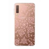 PrintiFy Samsung Galaxy A7 2018 ile Uyumlu Kapak Nostalji Desen - C Tasarımlı 1mm Fit Şeffaf Silikon Kılıf