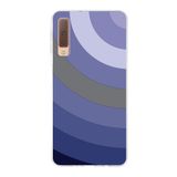 PrintiFy Samsung Galaxy A7 2018 ile Uyumlu Kapak Renk Cümbüşü D Lila Tasarımlı 1mm Fit Şeffaf Silikon Kılıf
