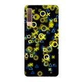 PrintiFy Samsung Galaxy A7 2018 ile Uyumlu Kapak Semboller Tasarımlı 1mm Fit Şeffaf Silikon Kılıf