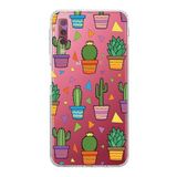 PrintiFy Samsung Galaxy A7 2018 ile Uyumlu Water Color 4 Kamera Korumalı Şeffaf Kılıf