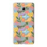 PrintiFy Samsung Galaxy A7 ile Uyumlu Kapak Memphis Desen - 2 Tasarımlı 1mm Fit Şeffaf Silikon Kılıf