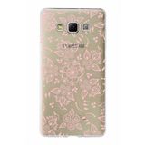 PrintiFy Samsung Galaxy A7 ile Uyumlu Kapak Nostalji Desen - C Tasarımlı 1mm Fit Şeffaf Silikon Kılıf