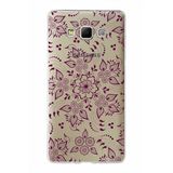 PrintiFy Samsung Galaxy A7 ile Uyumlu Kapak Nostalji Desen - F Tasarımlı 1mm Fit Şeffaf Silikon Kılıf