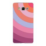 PrintiFy Samsung Galaxy A7 ile Uyumlu Kapak Renk Cümbüşü F Pembe Tasarımlı 1mm Fit Şeffaf Silikon Kılıf