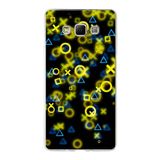 PrintiFy Samsung Galaxy A7 ile Uyumlu Kapak Semboller Tasarımlı 1mm Fit Şeffaf Silikon Kılıf